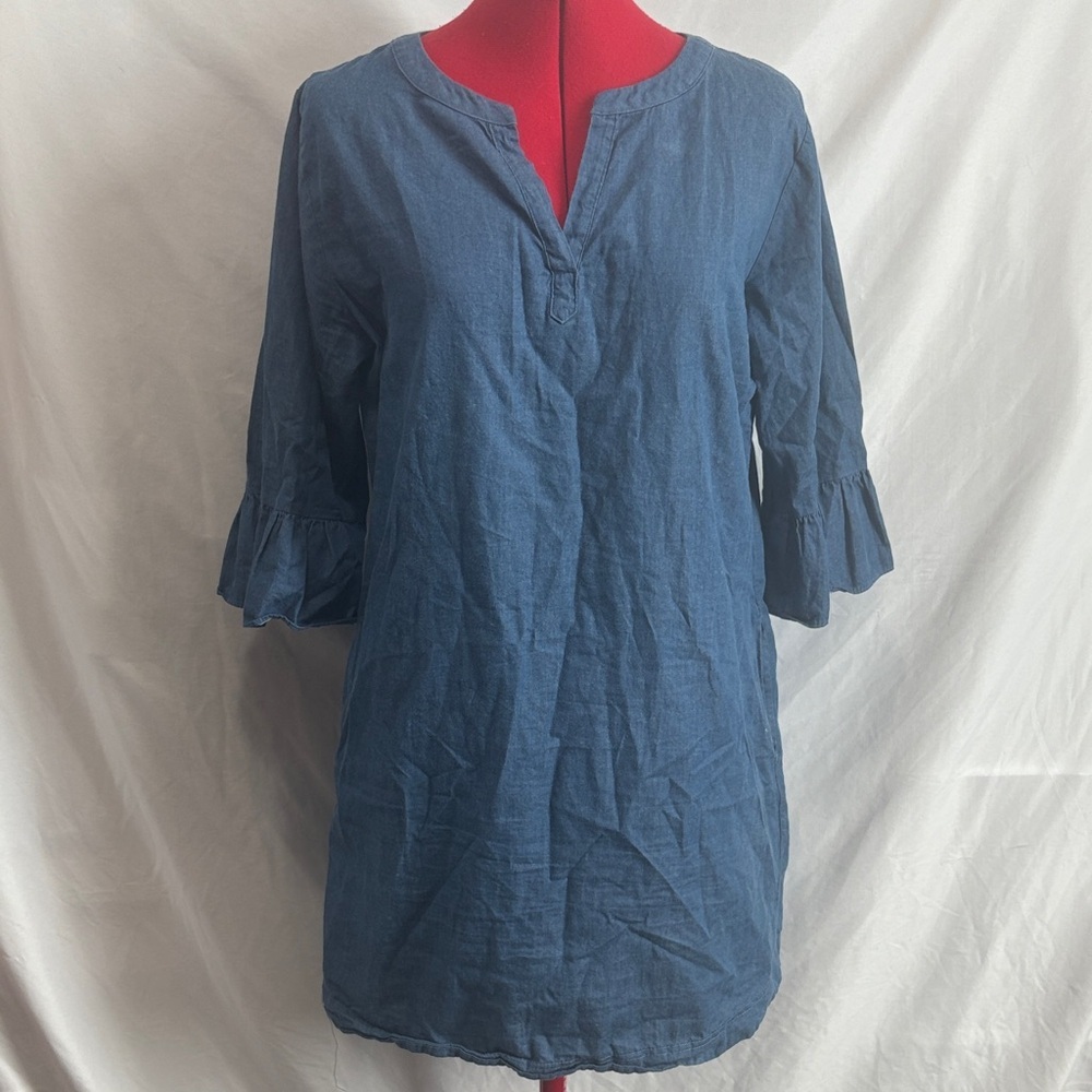 Tracy Negoshian Denim Tunic Top MM409